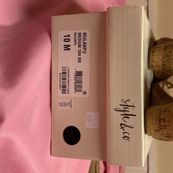 Women’s Style & Co Wedge Sandal in Tan - 10M “Walunpo” - Picture 7 of 8